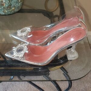 Translucent Clear Silver Shoes